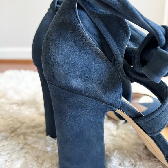 Karl Lagerfeld Blue Heels sz 39.5 - Picture 4 of 4